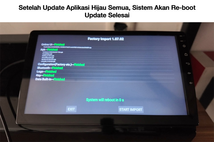 Update Software APK Berhasil