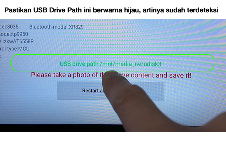 USB drive path Hijau = Aman