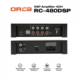 ORCA RC-480 DSP Amplifier Power 4X35W Processor 6CH