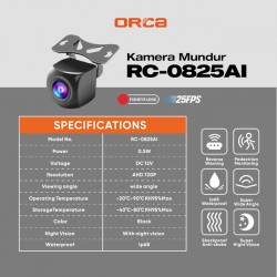 ORCA RC-082AI - KAMERA MUNDUR MOBIL AI SMART DETECTION